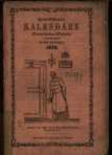 Sjerp-Polaczka Kalendarz Katolicko-Polski z podobnemi, jak tu obok, drzeworytami na rok zwyczajny 1875 z wykazem wszystkich jarmark&oacute;w w Wielkim Xsięstwie Poznańskiem, Prusach Wschodnich i Zachodnich jako też Sląsku i niekt&oacute;rych w Pomeranii, Brandenburgii i dalszych Niemczech a nawet pod rządem Rossyjskim i Austryjackim &hellip;
