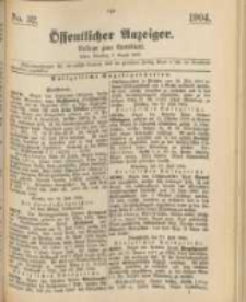 Oeffentlicher Anzeiger. 1904.08.09 Nro.32