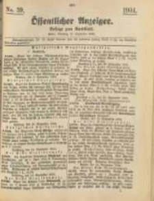 Oeffentlicher Anzeiger. 1904.09.27 Nro.39