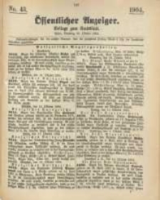 Oeffentlicher Anzeiger. 1904.10.25 Nro.43