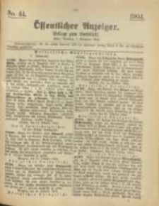 Oeffentlicher Anzeiger. 1904.11.01 Nro.44