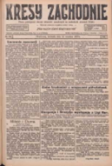 Kresy Zachodnie: pismo poświęcone obronie interes&oacute;w narodowych na zachodnich ziemiach Polski 1926.09.12 R.4 Nr210