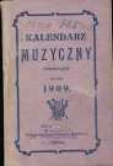 Kalendarz Muzyczny Informacyjny nr rok 1909.
