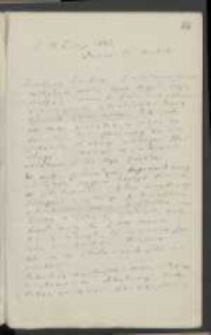 List J&oacute;zefa Ignacego Kraszewskiego do Wawrzyńca Benzelstjerny-Engestr&ouml;ma z 14 lutego 1883 roku