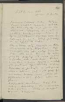 List Józefa Ignacego Kraszewskiego do Wawrzyńca Benzelstjerny-Engeströma z 28 grudnia 1883 roku