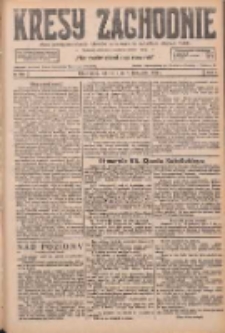 Kresy Zachodnie: pismo poświęcone obronie interes&oacute;w narodowych na zachodnich ziemiach Polski 1926.11.09 R.4 Nr258