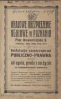 Spis abonentów sieci telefonicznej państwowej Okręgu Poznańskiej Dyrekcji Poczt i Telegrafów