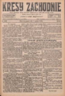 Kresy Zachodnie: pismo poświęcone obronie interes&oacute;w narodowych na zachodnich ziemiach Polski 1926.12.03 R.4 Nr279