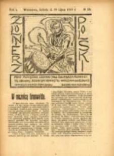 Żołnierz Polski : pismo poświęcone czynowi i doli żołnierza polskiego. R.1 1919 nr33