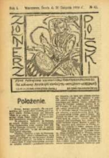 Żołnierz Polski : pismo poświęcone czynowi i doli żołnierza polskiego. R.1 1919 nr42