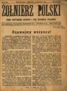 Żołnierz Polski : pismo poświęcone czynowi i doli żołnierza polskiego. R.3 1921 nr10