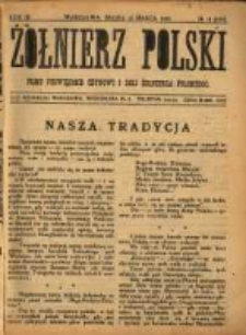 Żołnierz Polski : pismo poświęcone czynowi i doli żołnierza polskiego. R.3 1921 nr11