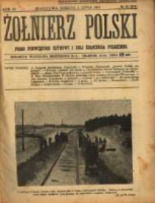 Żołnierz Polski : pismo poświęcone czynowi i doli żołnierza polskiego. R.3 1921 nr42