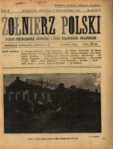 Żołnierz Polski : pismo poświęcone czynowi i doli żołnierza polskiego. R.3 1921 nr61