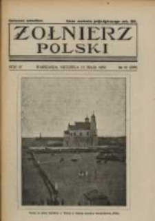 Żołnierz Polski : pismo poświęcone czynowi i doli żołnierza polskiego. R.4 1922 nr20