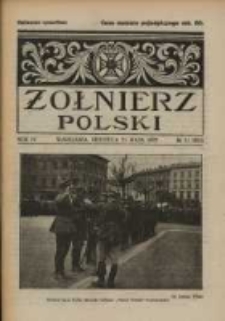 Żołnierz Polski : pismo poświęcone czynowi i doli żołnierza polskiego. R.4 1922 nr21