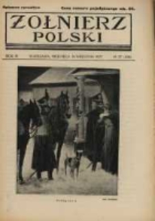 Żołnierz Polski : pismo poświęcone czynowi i doli żołnierza polskiego. R.4 1922 nr37
