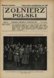 Żołnierz Polski : pismo poświęcone czynowi i doli żołnierza polskiego. R.4 1922 nr45