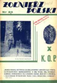 Żołnierz Polski : pismo poświęcone czynowi i doli żołnierza polskiego. R.16 1934 nr24