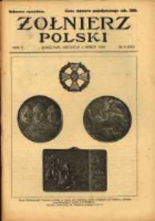 Żołnierz Polski : pismo poświęcone czynowi i doli żołnierza polskiego. R.5 1923 nr9
