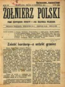 Żołnierz Polski : pismo poświęcone czynowi i doli żołnierza polskiego. R.3 1921 nr37