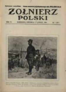 Żołnierz Polski : pismo poświęcone czynowi i doli żołnierza polskiego. R.6 1924 nr7