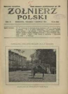 Żołnierz Polski : pismo poświęcone czynowi i doli żołnierza polskiego. R.6 1924 nr22