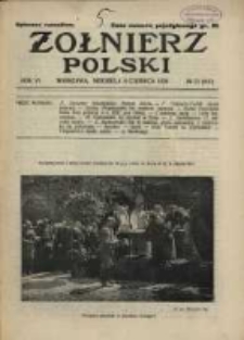 Żołnierz Polski : pismo poświęcone czynowi i doli żołnierza polskiego. R.6 1924 nr23