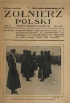 Żołnierz Polski : pismo poświęcone czynowi i doli żołnierza polskiego. R.6 1924 nr50