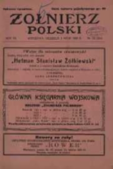 Żołnierz Polski : pismo poświęcone czynowi i doli żołnierza polskiego. R.7 1925 nr18