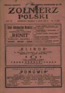 Żołnierz Polski : pismo poświęcone czynowi i doli żołnierza polskiego. R.7 1925 nr22