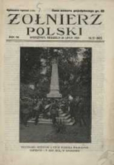Żołnierz Polski : pismo poświęcone czynowi i doli żołnierza polskiego. R.7 1925 nr30