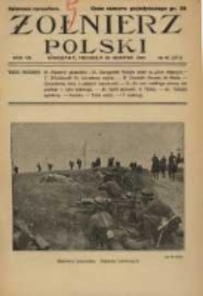 Żołnierz Polski : pismo poświęcone czynowi i doli żołnierza polskiego. R.7 1925 nr35