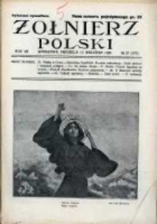 Żołnierz Polski : pismo poświęcone czynowi i doli żołnierza polskiego. R.7 1925 nr37