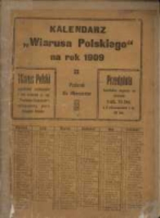 Kalendarz Katolicko-Polski na rok 1909.