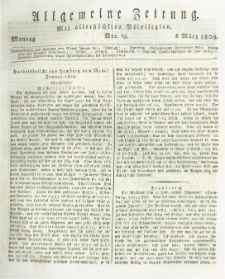 Allgemeine Zeitung: mit allerh&ouml;chsten Privilegien. 1809.03.06 Nro.65