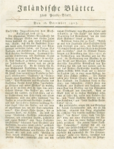 Inländische Blätter. 1813.12.16 Nr3 Probe-Blatt