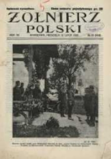 Żołnierz Polski : pismo poświęcone czynowi i doli żołnierza polskiego. R.7 1925 nr28