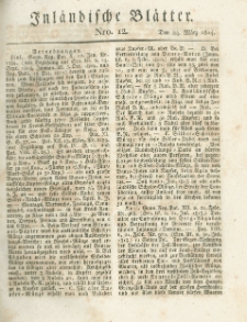 Inländische Blätter. 1814.03.24 Nr12