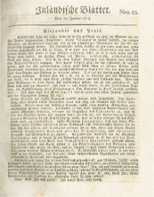 Inländische Blätter. 1814.06.23 Nr25