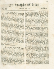 Inländische Blätter. 1814.08.25 Nr34