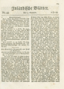 Inländische Blätter. 1814.11.03 Nr44