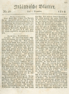 Inländische Blätter. 1814.12.01 Nr48