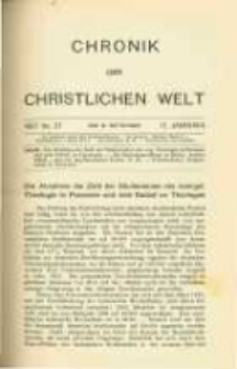 Chronik der christlichen Welt. 1907.09.12 Jg.17 Nr.37
