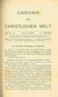 Chronik der christlichen Welt. 1907.10.17 Jg.17 Nr.42