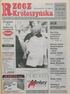 Rzecz Krotoszyńska 1997.08.28 Nr29(139)
