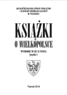 Książki o Wielkopolsce wydane w 2015 roku (wybór)