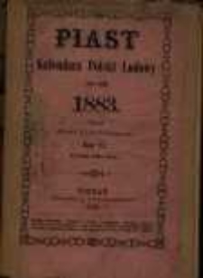 Piast: kalendarz polski ludowy na rok 1883. R.6.