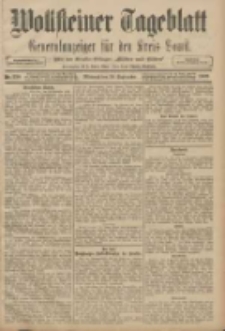 Wollsteiner Tageblatt: Generalanzeiger f&uuml;r den Kreis Bomst: mit der Gratis-Beilage: "Bl&auml;tter und Bl&uuml;ten" 1908.09.30 Nr230
