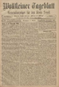 Wollsteiner Tageblatt: Generalanzeiger für den Kreis Bomst: mit der Gratis-Beilage: "Blätter und Blüten" 1908.10.11 Nr240